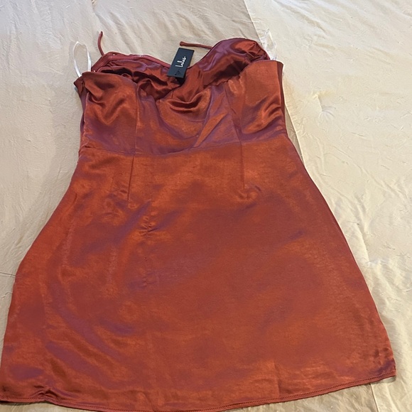 Lulu's Rust Mini Dress - Picture 3 of 3